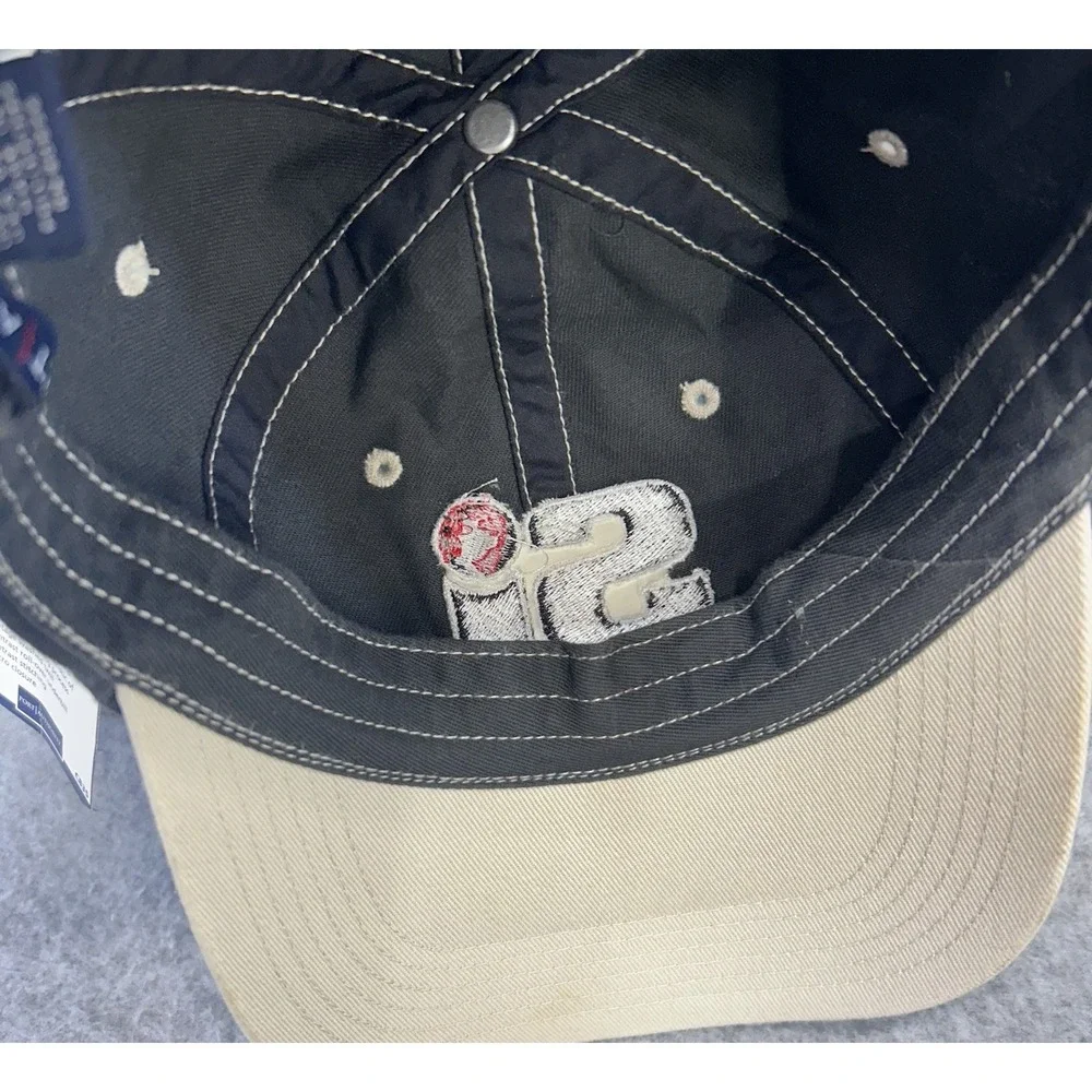 Saulsbury‎ SI Port Authority Hat Black Red Globe Logo Strapback Cap NWT